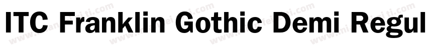 ITC Franklin Gothic Demi Regular字体转换